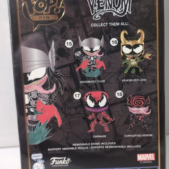 Venomized Thor Enamel Pin #15 Funko Pop Sealed Brand New - Picture 3 of 3